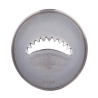 1 szt. Tylka mała 9 x h 40 mm płaska półokrągła z ząbkami 20619 Thermohauser