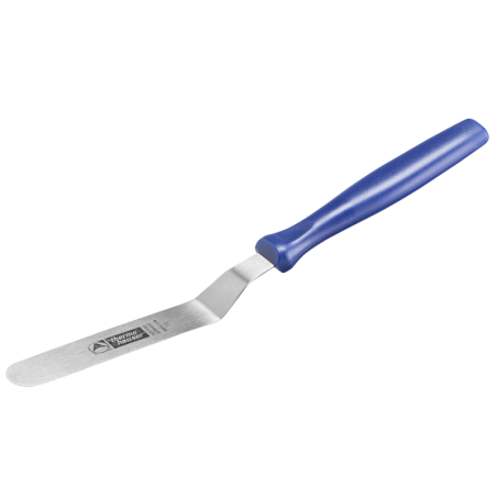 dł. 90 x szer. 20 mm - szpatułka kątowa z zaokrągloną końcówką ze stali nierdzewnej - nr. kat. 21228 Thermohauser