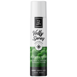 op. 250 ml Zielony zamsz spożywczy w sprayu - strukturalny barwnik do dekoracji cukierniczych - Barima Artisanal