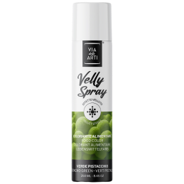 op. 250 ml Jasnozielony zamsz spożywczy w sprayu - strukturalny barwnik do dekoracji cukierniczych - Barima Artisanal