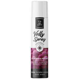 op. 250 ml Ciemnoróżowy zamsz spożywczy w sprayu - strukturalny barwnik do dekoracji cukierniczych - Barima Artisanal