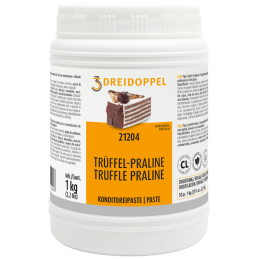 op. 1 kg Pasta cukiernicza pralinowo-truflowa - 21204 Dreidoppel - smak orzechów laskowych i kakao z nutą jamajskiego rumu