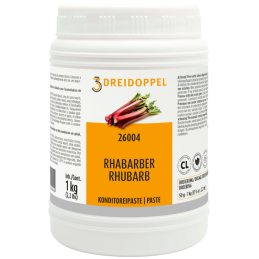 1 kg PASTA RABARBAR 260 DREIDOPPEL pasta smakowa do lodów i wyrobów cukierniczych
