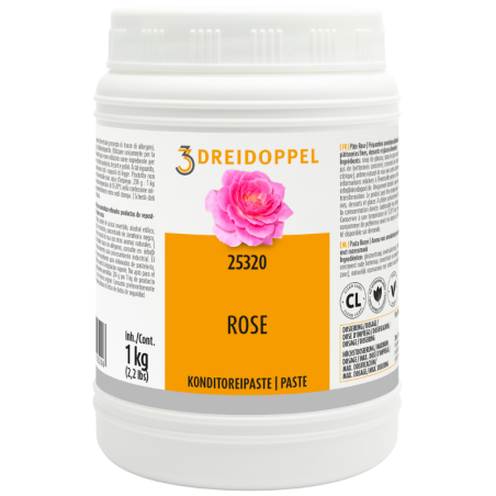 1 kg PASTA RÓŻA 25320 DREIDOPPEL pasta smakowa do lodów i wyrobów cukierniczych