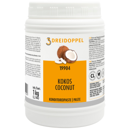 1 kg PASTA KOKOS 199 DREIDOPPEL pasta smakowa do lodów i wyrobów cukierniczych