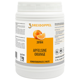 1 kg PASTA POMARAŃCZA 201 DREIDOPPEL pasta smakowa do lodów i wyrobów cukierniczych