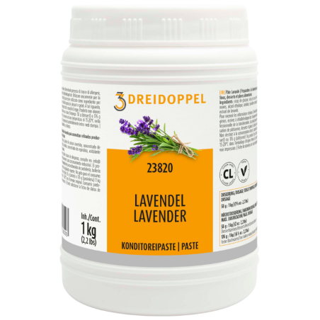 1 kg PASTA LAWENDA 23820 DREIDOPPEL pasta smakowa do lodów i wyrobów cukierniczych