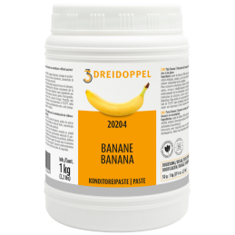 1 kg PASTA BANAN 202 DREIDOPPEL pasta smakowa do lodów i wyrobów cukierniczych