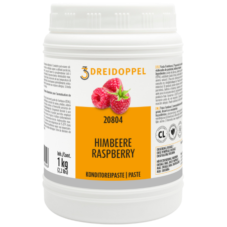 1 kg PASTA MALINA 208 DREIDOPPEL pasta smakowa do lodów i wyrobów cukierniczych