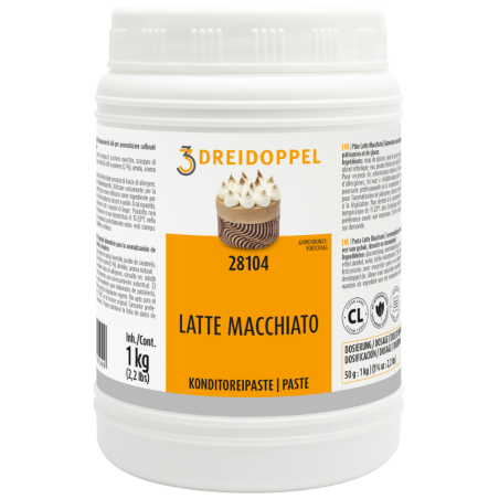 1 kg PASTA LATTE MACCHIATO 281 DREIDOPPEL pasta smakowa do lodów i wyrobów cukierniczych