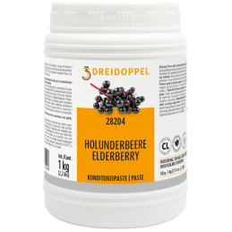 1 kg PASTA OWOC CZARNEGO BZU 282 DREIDOPPEL pasta smakowa do lodów i wyrobów cukierniczych