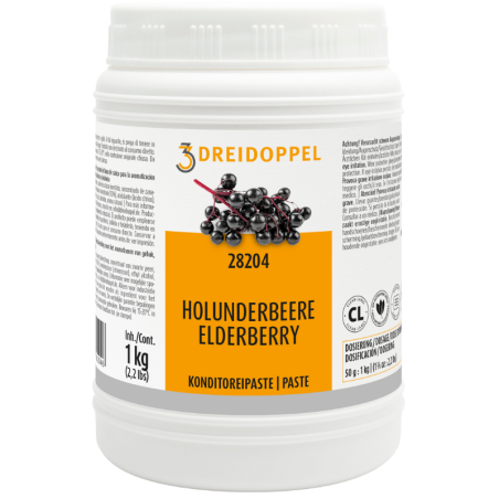 1 kg PASTA OWOC CZARNEGO BZU 282 DREIDOPPEL pasta smakowa do lodów i wyrobów cukierniczych