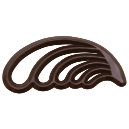 500 szt. Ażurki PIÓRKA z ciemnej czekolady 33105 Barbara Decor