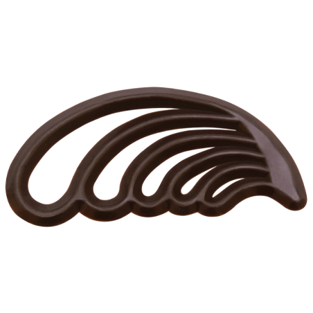 500 szt. Ażurki PIÓRKA z ciemnej czekolady 33105 Barbara Decor