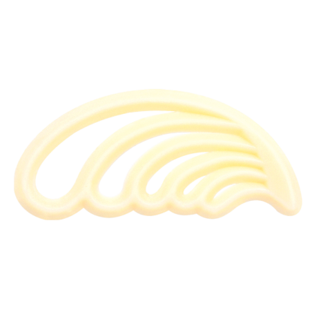 450 szt. Ażurki PIÓRKA z białej czekolady 331054 Barbara Decor