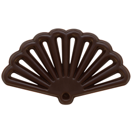 400 szt. Ażurki WACHLARZE z ciemnej czekolady 33192 Barbara Decor