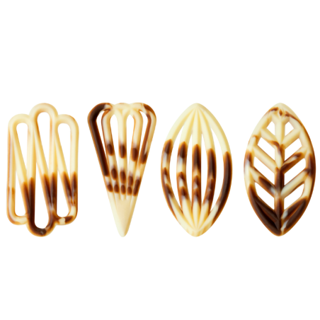 575 szt. Ażurki SPECJAŁ czekoladowe marmurkowe 331015 Barbara Decor