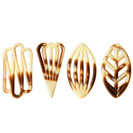 575 szt. Ażurki SPECJAŁ czekoladowe marmurkowe 331015 Barbara Decor