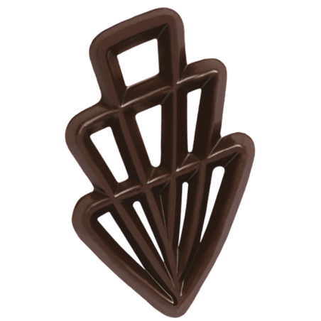 300 szt. Ażurki MELA z ciemnej czekolady 33122 Barbara Decor