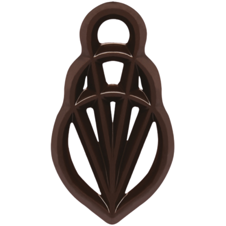 300 szt. Ażurki MELA z ciemnej czekolady 33122 Barbara Decor