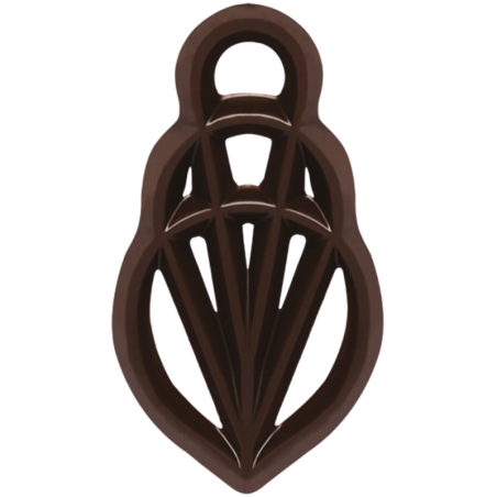 300 szt. Ażurki MELA z ciemnej czekolady 33122 Barbara Decor