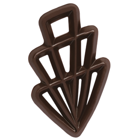 300 szt. Ażurki MELA z ciemnej czekolady 33122 Barbara Decor