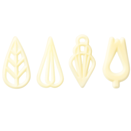 650 szt. Ażurki FINEZJA z białej czekolady 33104 Barbara Decor