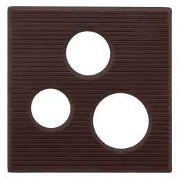 300 szt. Ażurki KWADRAT z ciemnej czekolady 33932 Barbara Decor