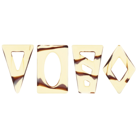 220 szt. Ażurki ART DECOR czekoladowe marmurkowe 3392515 Barbara Decor