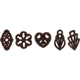 550 szt. Ażurki MILA z ciemnej czekolady 33120 Barbara Decor