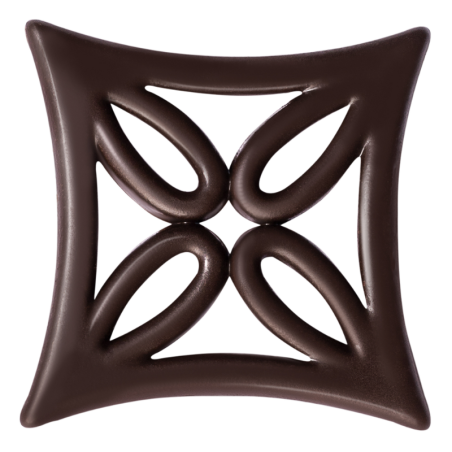 245 szt. AŻURKI HARMONIA 33104 BARBARA DECOR dekoracja z ciemnej czekolady dł. 38 i 40 mm