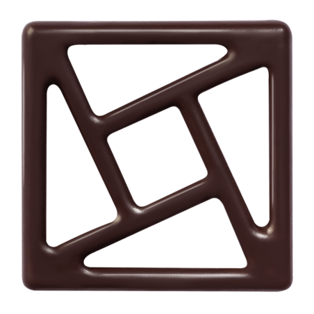 245 szt. AŻURKI HARMONIA 33104 BARBARA DECOR dekoracja z ciemnej czekolady dł. 38 i 40 mm