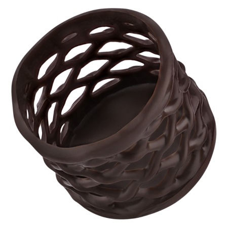 84 szt. FOREMKI GRILLAGE 30308 BARBARA DECOR ażurowa dekoracja z ciemnej czekolady Ø 30 x h 30 mm