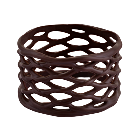 100 szt. KOSZYCZKI MIDI dekoracja z czekolady deserowej - dł. 45 mm - nr. kat. 30457 Barbara Decor