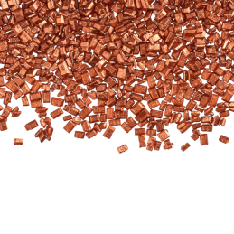 op. 1.8 kg Kryształki brązowe - 069879 Barbara Decor - chrupiąca posypka cukrowa do dekoracji cukierniczych - dł. 2 mm