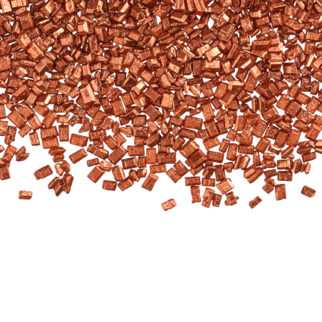 op. 1.8 kg Kryształki brązowe - 069879 Barbara Decor - chrupiąca posypka cukrowa do dekoracji cukierniczych - dł. 2 mm