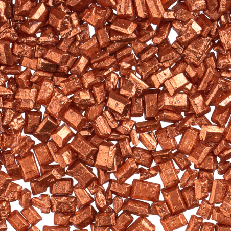 op. 1.8 kg Kryształki brązowe - 069879 Barbara Decor - chrupiąca posypka cukrowa do dekoracji cukierniczych - dł. 2 mm