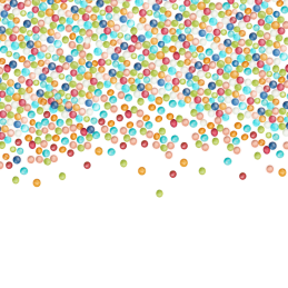 1.8 kg MACZKI KOLOROWE 009663 BARBARA DECOR dekoracyjna posypka cukrowa