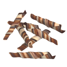 1,0 kg ROLSY TWISTER MARBLE 55 mm dekoracja czekoladowa 334594 Barbara Decor