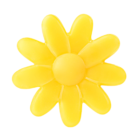 216 szt. KWIATKI KOLOROWE 33996 BARBARA DECOR dekoracja z białej czekolady 15 x 20 mm