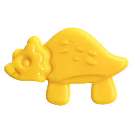 180 szt. KOLOROWE DINOZAURY 33732 BARBARA DECOR dekoracja z białej czekolady ok. 40 mm