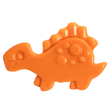 180 szt. KOLOROWE DINOZAURY 33732 BARBARA DECOR dekoracja z białej czekolady ok. 40 mm