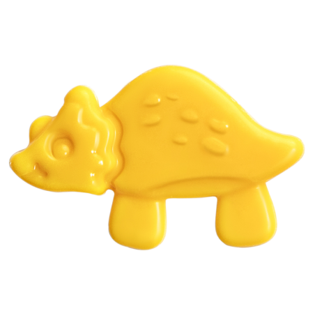 180 szt. KOLOROWE DINOZAURY 33732 BARBARA DECOR dekoracja z białej czekolady ok. 40 mm