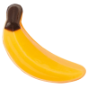 160 szt. ŻÓŁTY BANAN dekoracja z białej czekolady dł. 40 mm 33824 Barbara Decor