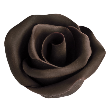 op. 30 szt. Róża Deserowa - ręcznie wykonana dekoracja z ciemnej czekolady - śr. 40 mm - nr. kat. 339360 Barbara Decor