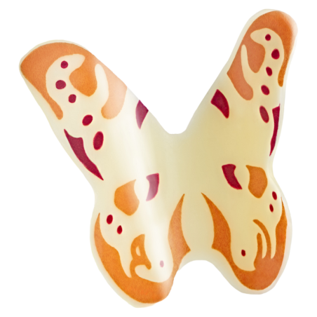 op. 108 szt. Motyle - 33408 Barbara Decor - trójwymiarowa dekoracja z białej czekolady - dł. 35 mm