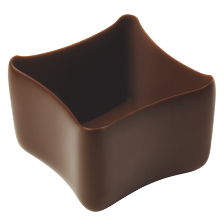 150 szt. FOREMKA KARO 3392 BARBARA DECOR kwadratowa foremka z mlecznej czekolady 20 x 21 mm