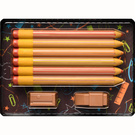 op. 40 g - Zestaw do rysowania z kredkami - dekoracyjne czekoladki - pakiet prezentowy w pudełku