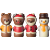 op. 40 g - Świąteczny zestaw mini figurek z mlecznej czekolady - prezent w dekoracyjnym pudełku