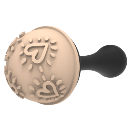 Semisfera 01 & Choco Stamp C - Silikomart - walentynkowy zestaw do dekorowania pralin - forma z Tritanu + stemple silikonowe